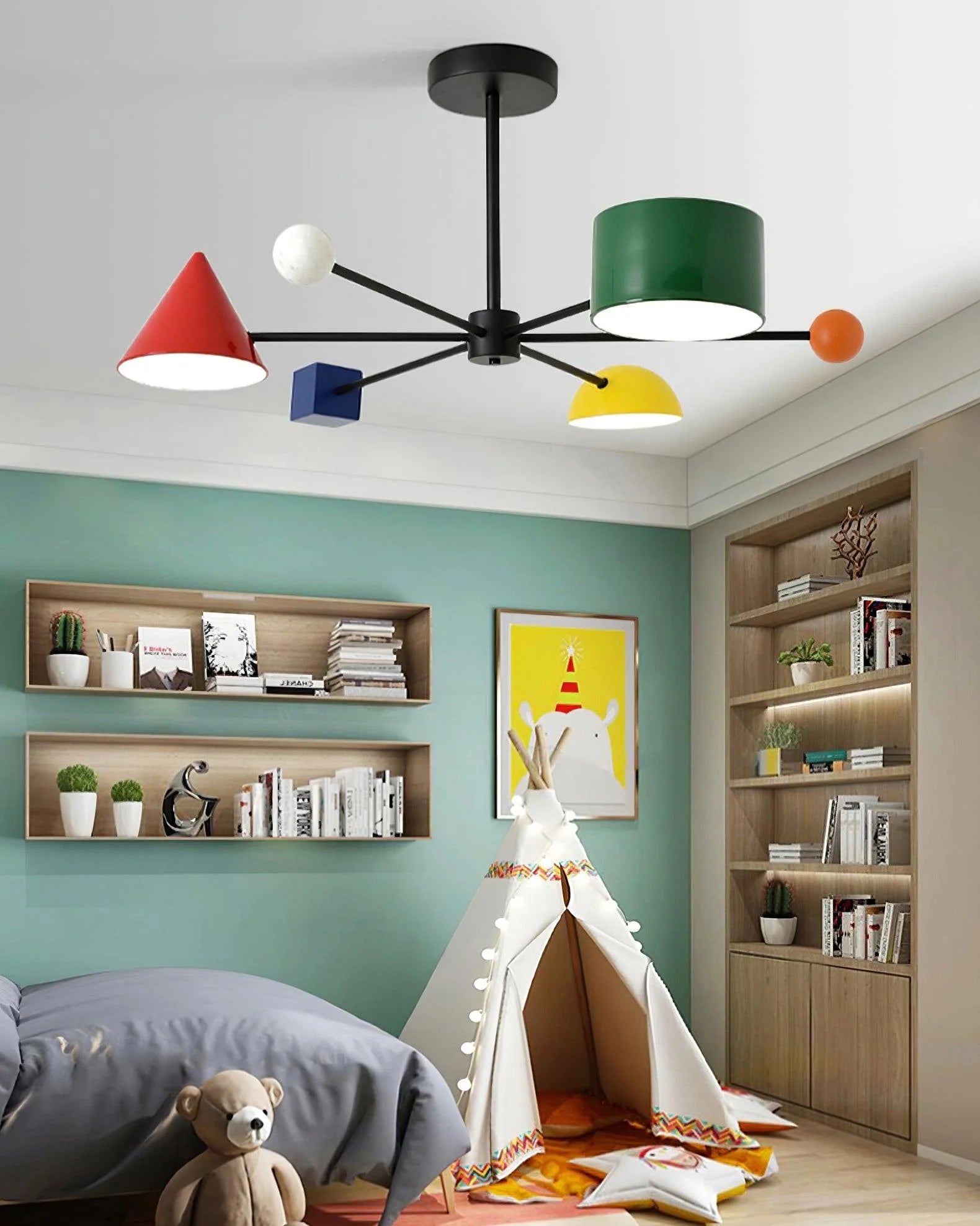 Geometric Colorful Ceiling Light - Loonglight