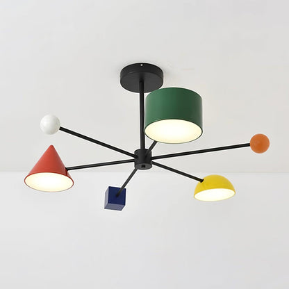 Geometric Colorful Ceiling Light - Loonglight