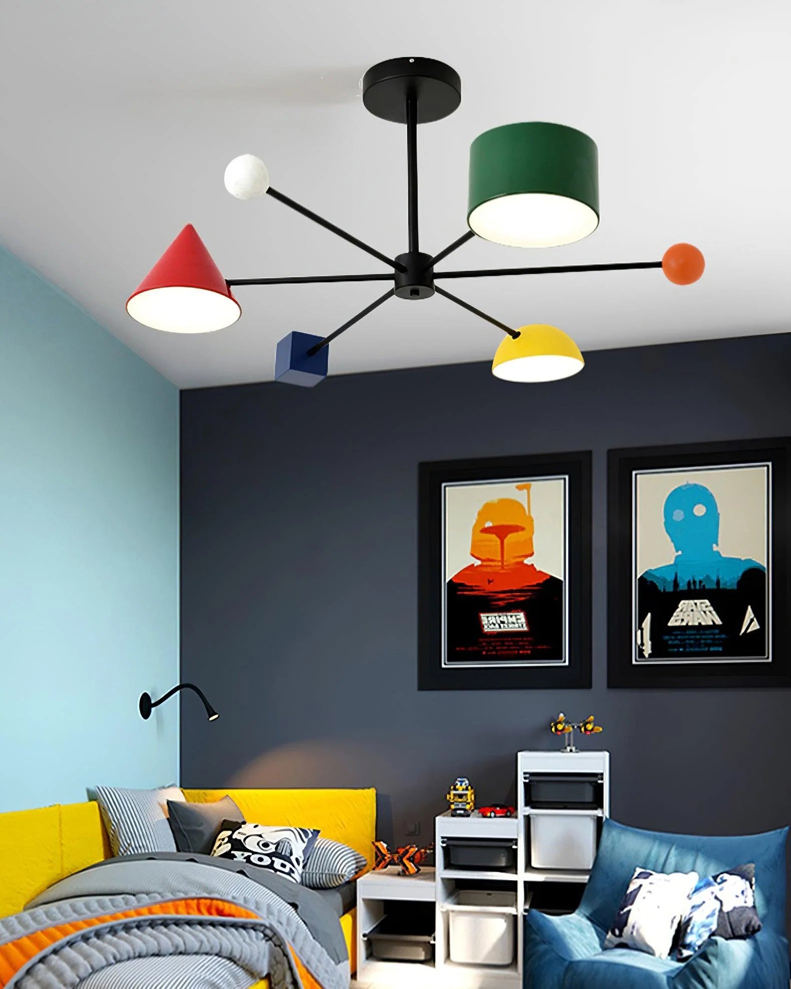 Geometric Colorful Ceiling Light - Loonglight