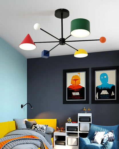 Geometric Colorful Ceiling Light - Loonglight
