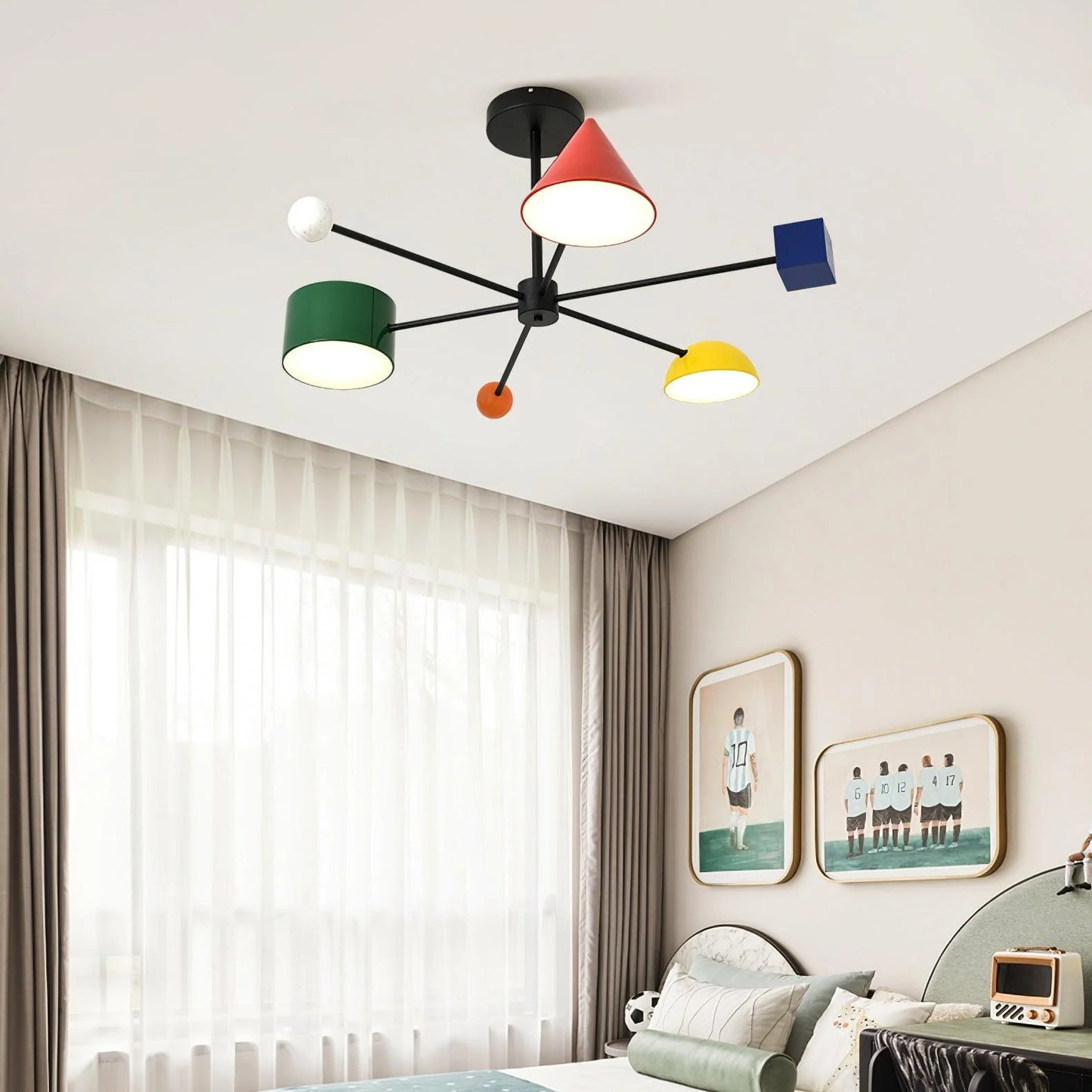 Geometric Colorful Ceiling Light - Loonglight