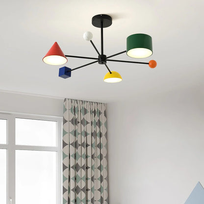 Geometric Colorful Ceiling Light - Loonglight