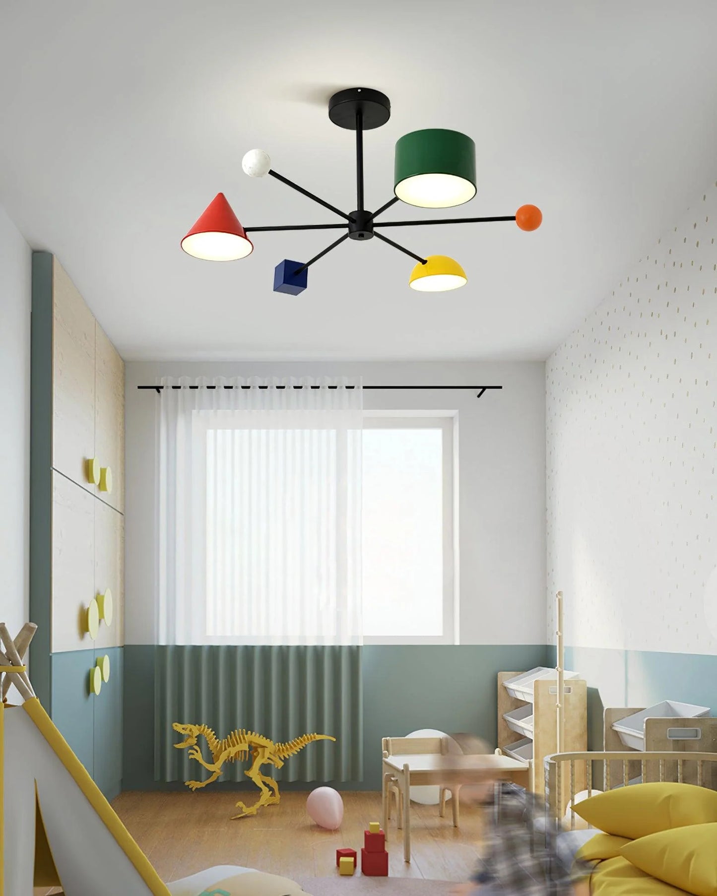 Geometric Colorful Ceiling Light - Loonglight