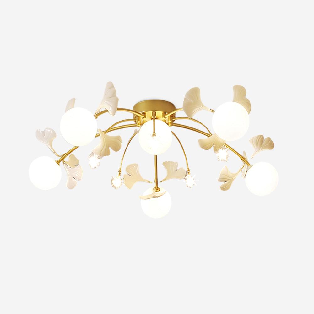 Gingko Glass Ball Ceiling Light - Loonglight