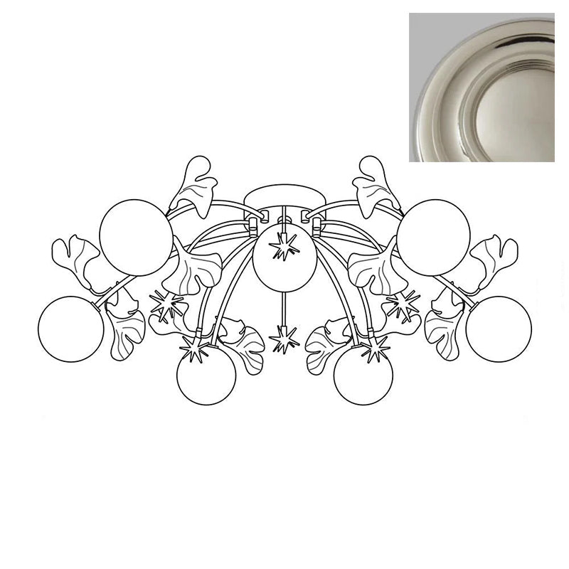 Gingko Glass Ball Ceiling Light - Loonglight