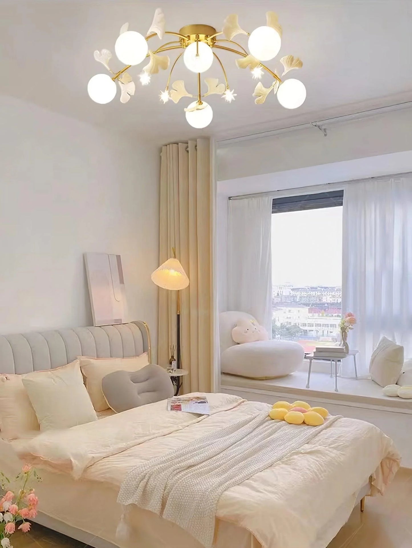 Gingko Glass Ball Ceiling Light - Loonglight