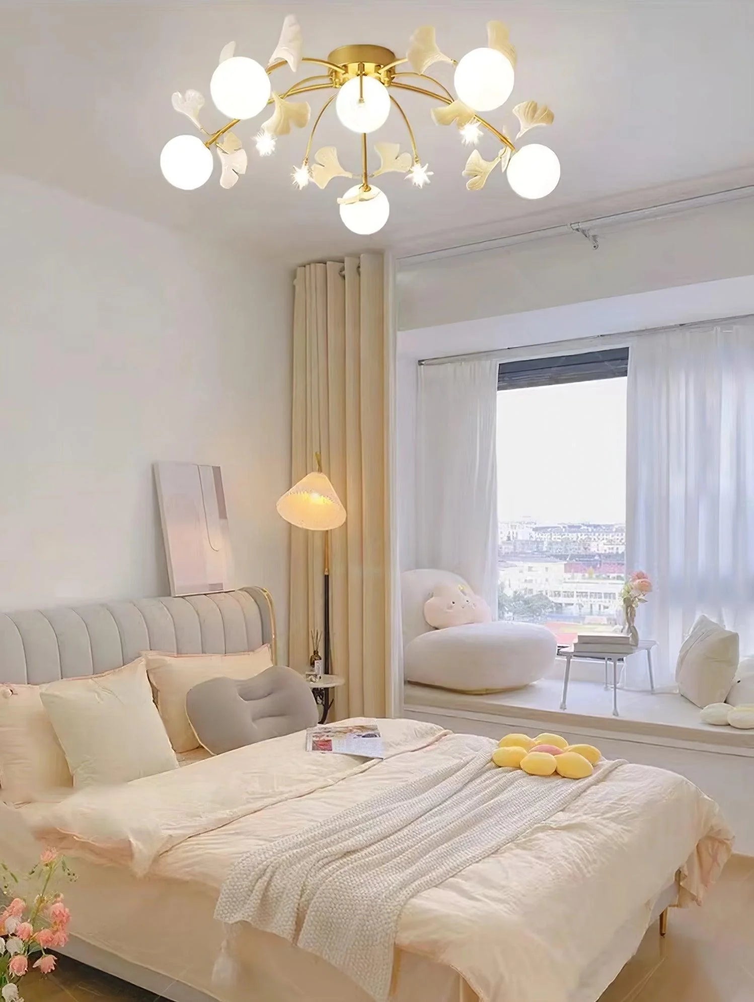 Gingko Glass Ball Ceiling Light - Loonglight