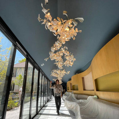 Bloom Ginkgo Leaf Chandelier - Loonglight