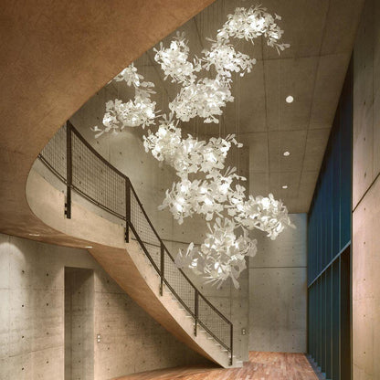 Bloom Ginkgo Leaf Chandelier - Loonglight
