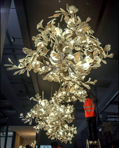 Bloom Ginkgo Leaf Chandelier - Loonglight