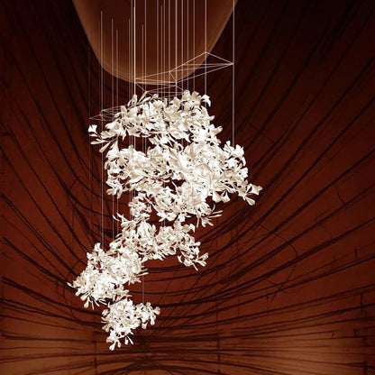 Bloom Ginkgo Leaf Chandelier - Loonglight