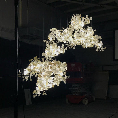 Bloom Ginkgo Leaf Chandelier - Loonglight