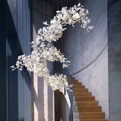 Bloom Ginkgo Leaf Chandelier - Loonglight