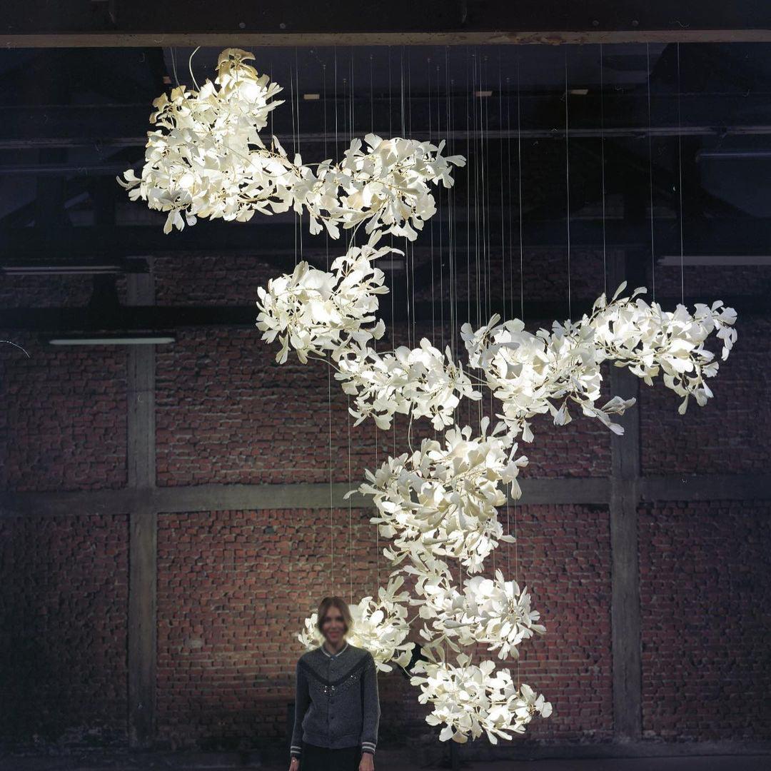 Bloom Ginkgo Leaf Chandelier - Loonglight