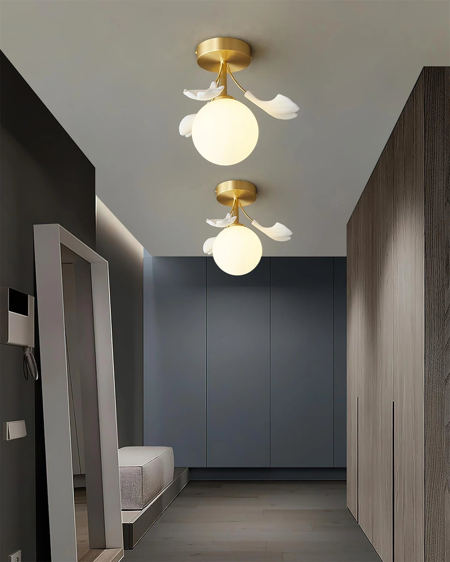 Ginkgo Rosalia Ceiling Light - Loonglight
