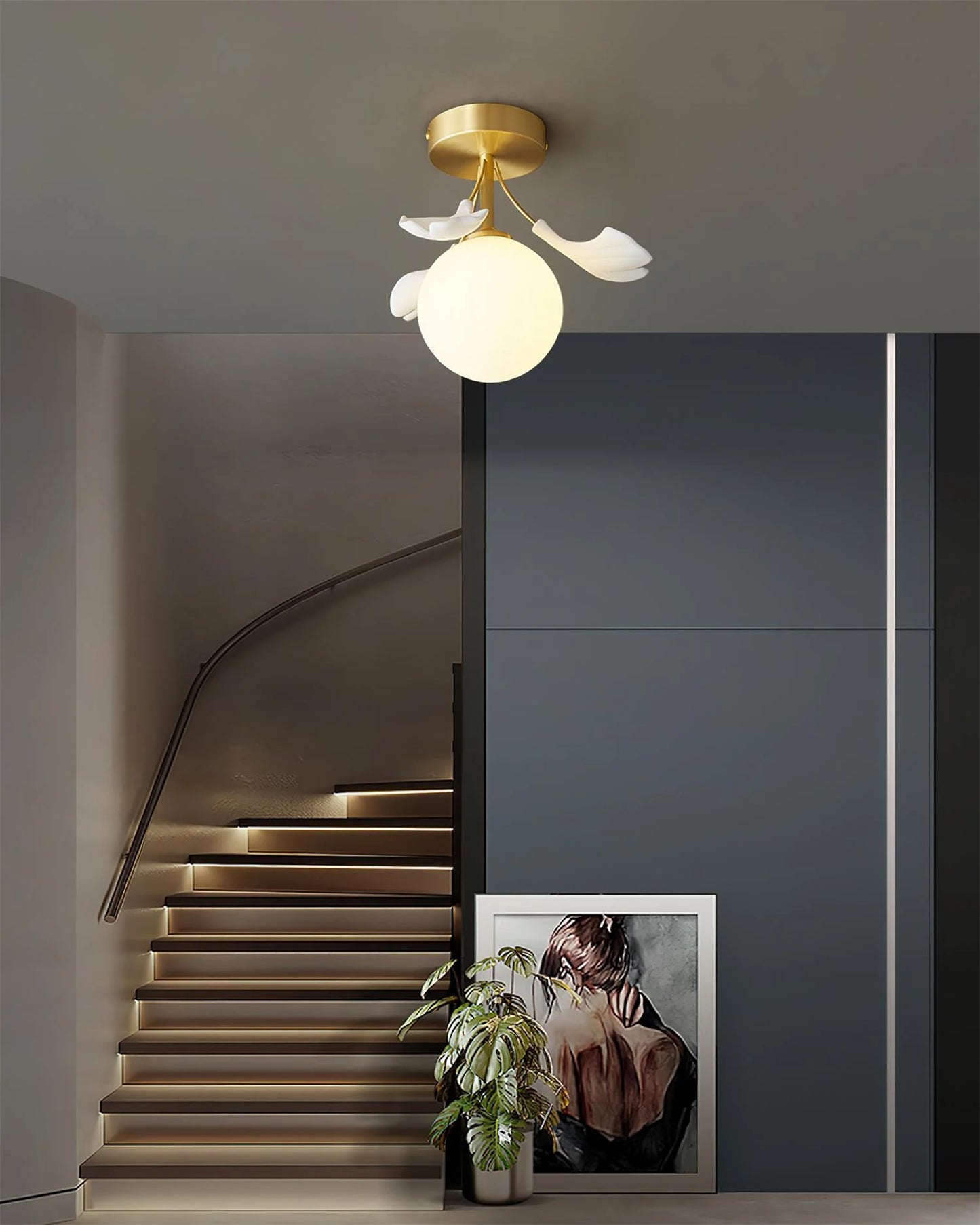 Ginkgo Rosalia Ceiling Light - Loonglight
