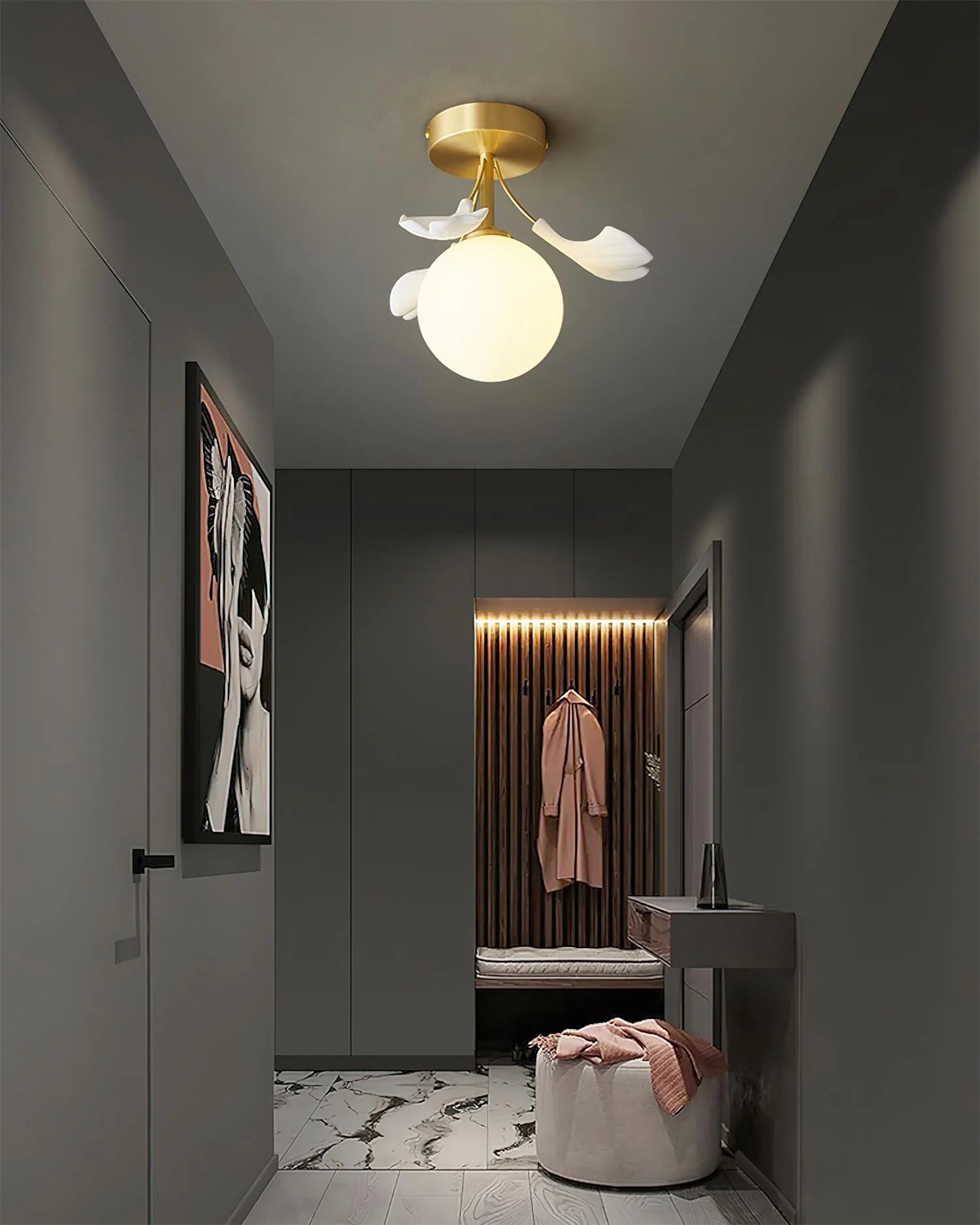 Ginkgo Rosalia Ceiling Light - Loonglight