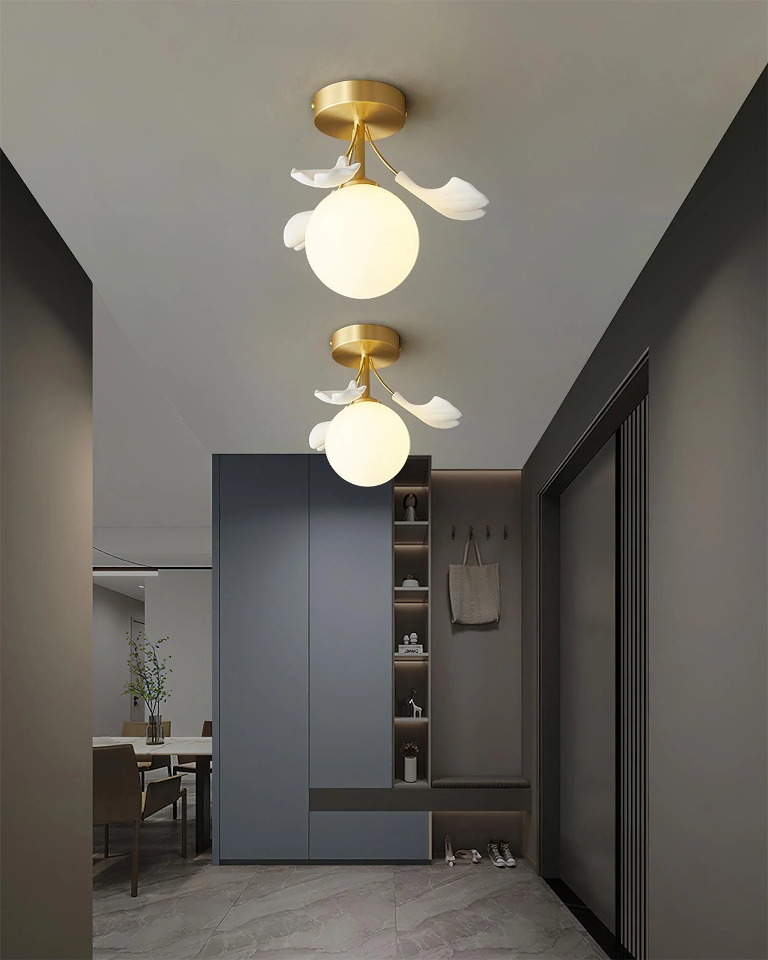 Ginkgo Rosalia Ceiling Light - Loonglight