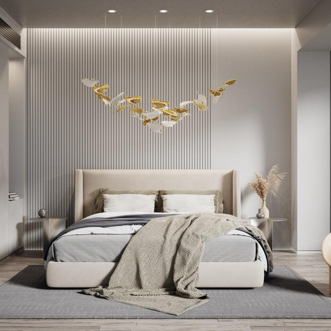 Ginkgo Glass Leaf Chandelier - Loonglight