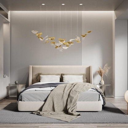 Ginkgo Glass Leaf Chandelier - Loonglight