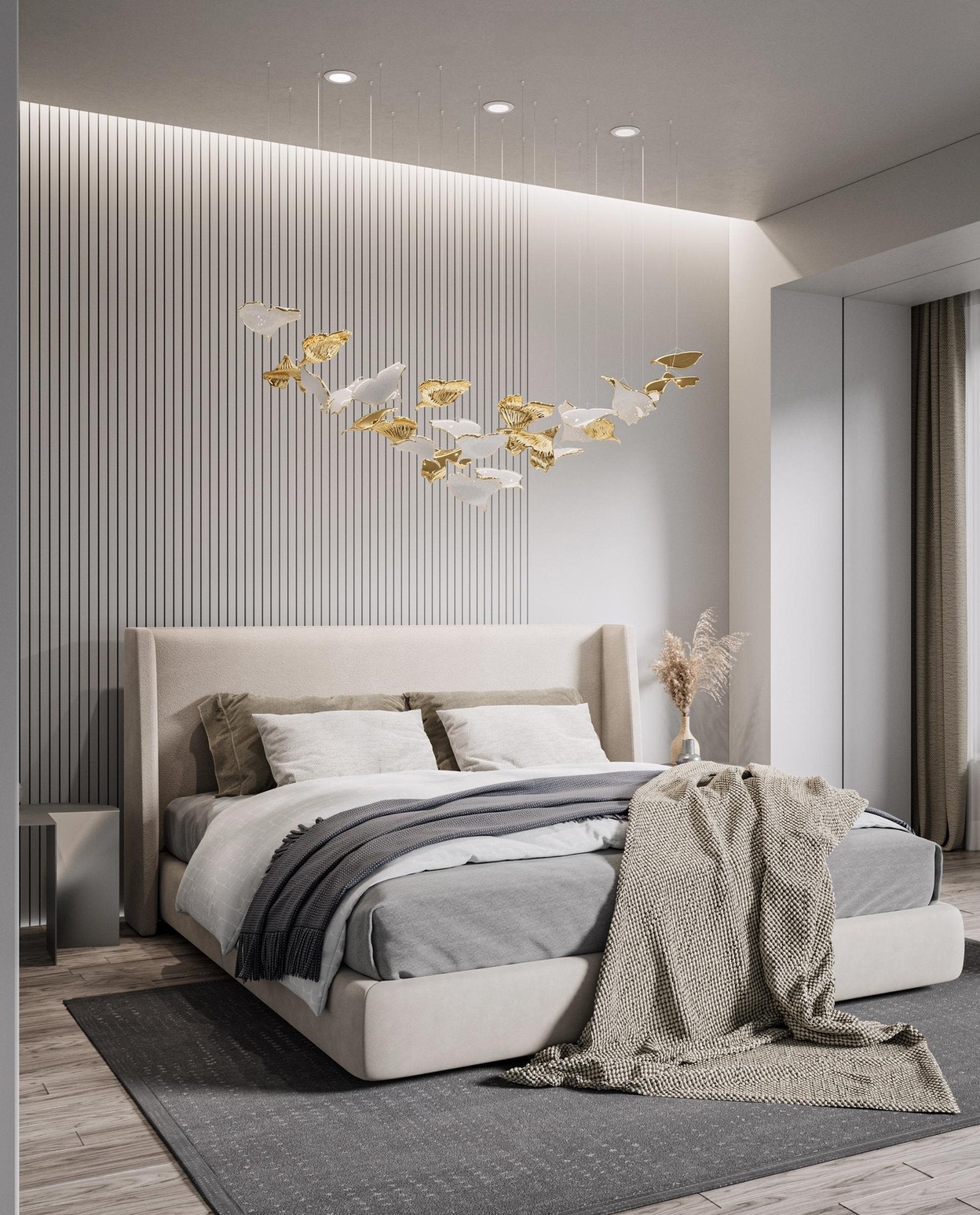 Ginkgo Glass Leaf Chandelier - Loonglight