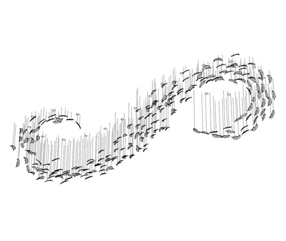 Artistic Glass Feather Chandelier - Loonglight