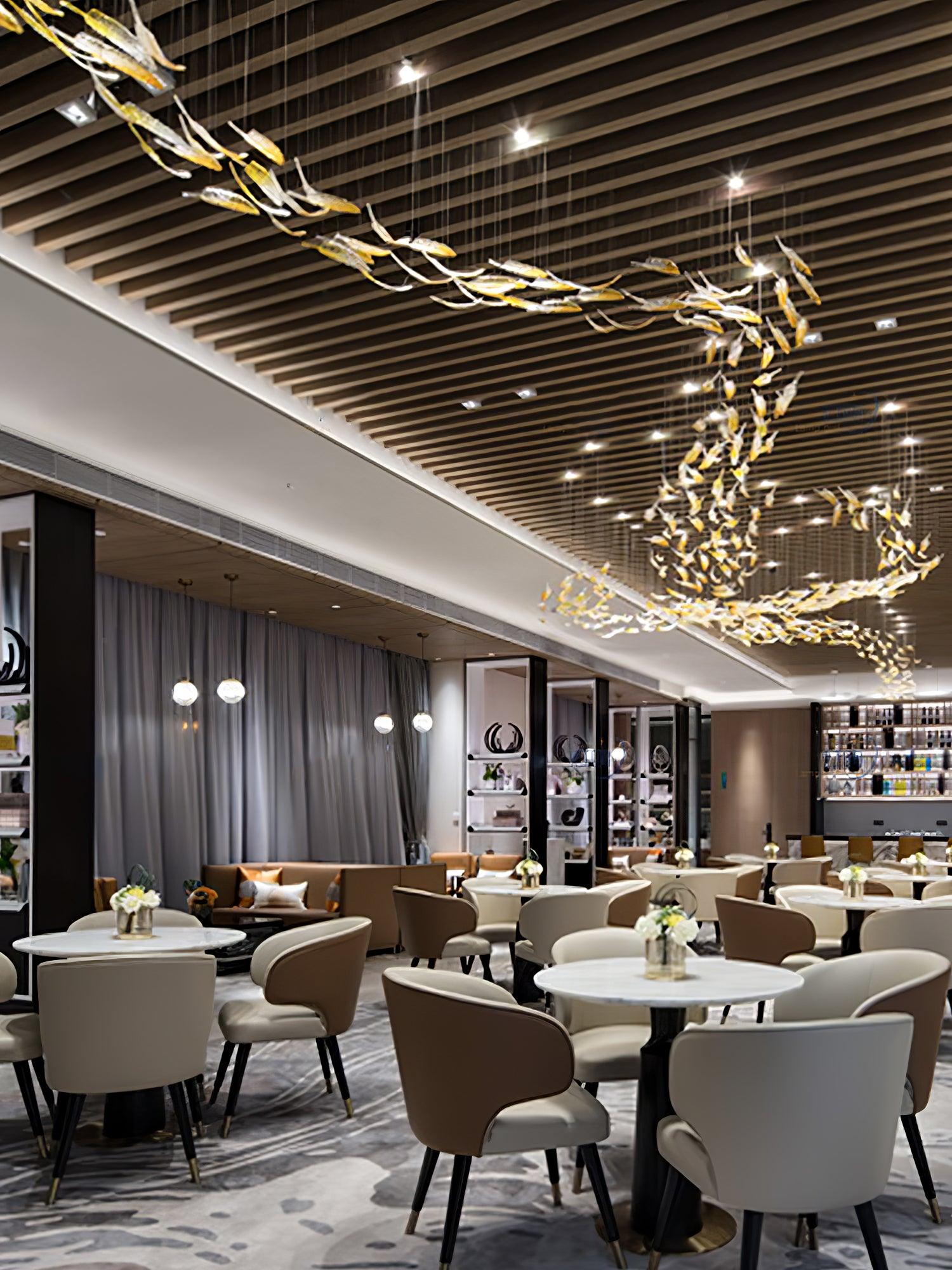 Artistic Glass Feather Chandelier - Loonglight