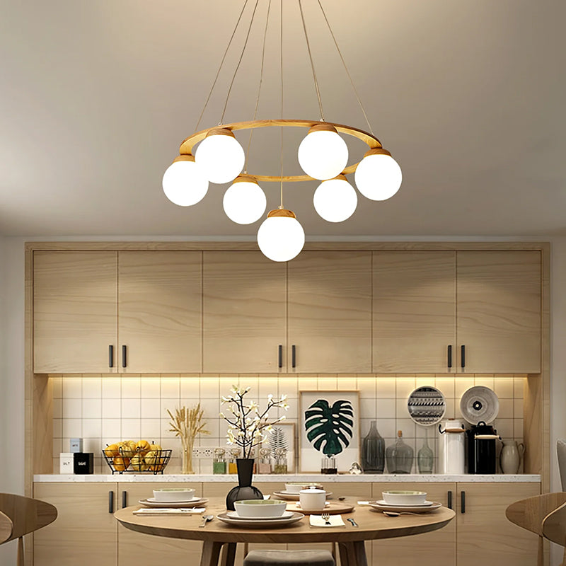 Glass Globe Chandelier - Loonglight