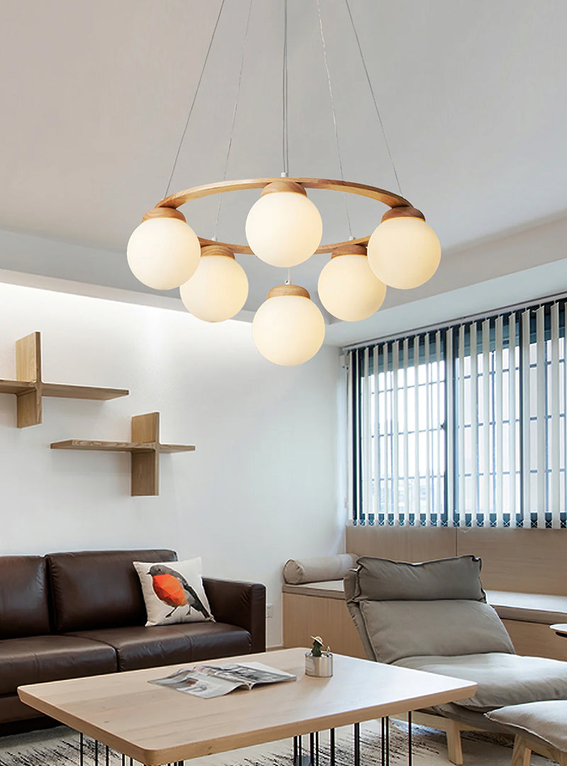 Glass Globe Chandelier - Loonglight