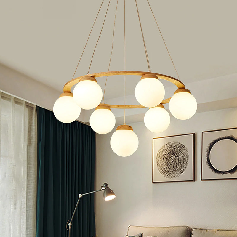 Glass Globe Chandelier - Loonglight