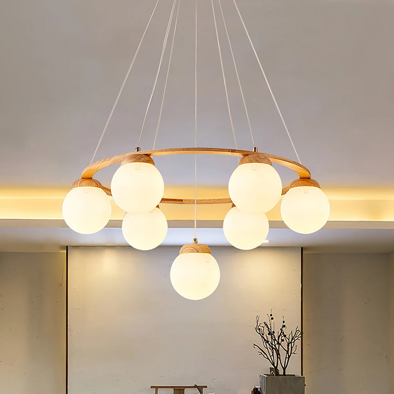 Glass Globe Chandelier - Loonglight