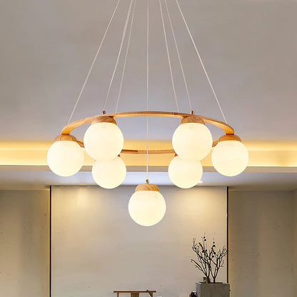 Glass Globe Chandelier - Loonglight