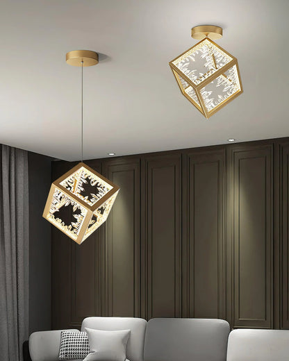 Gold Kristy Ceiling Light - Loonglight