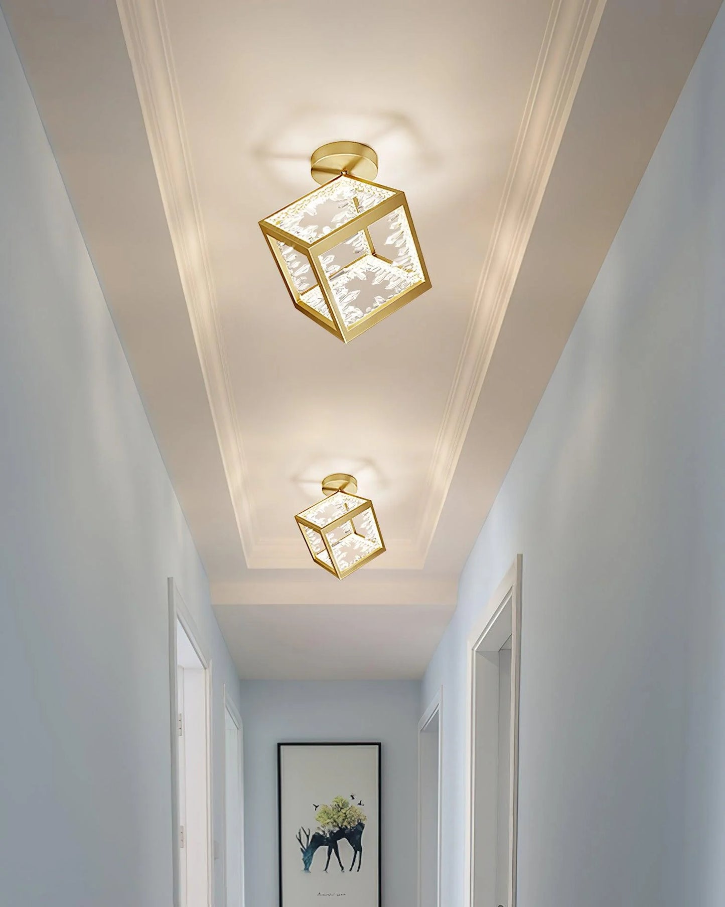 Gold Kristy Ceiling Light - Loonglight