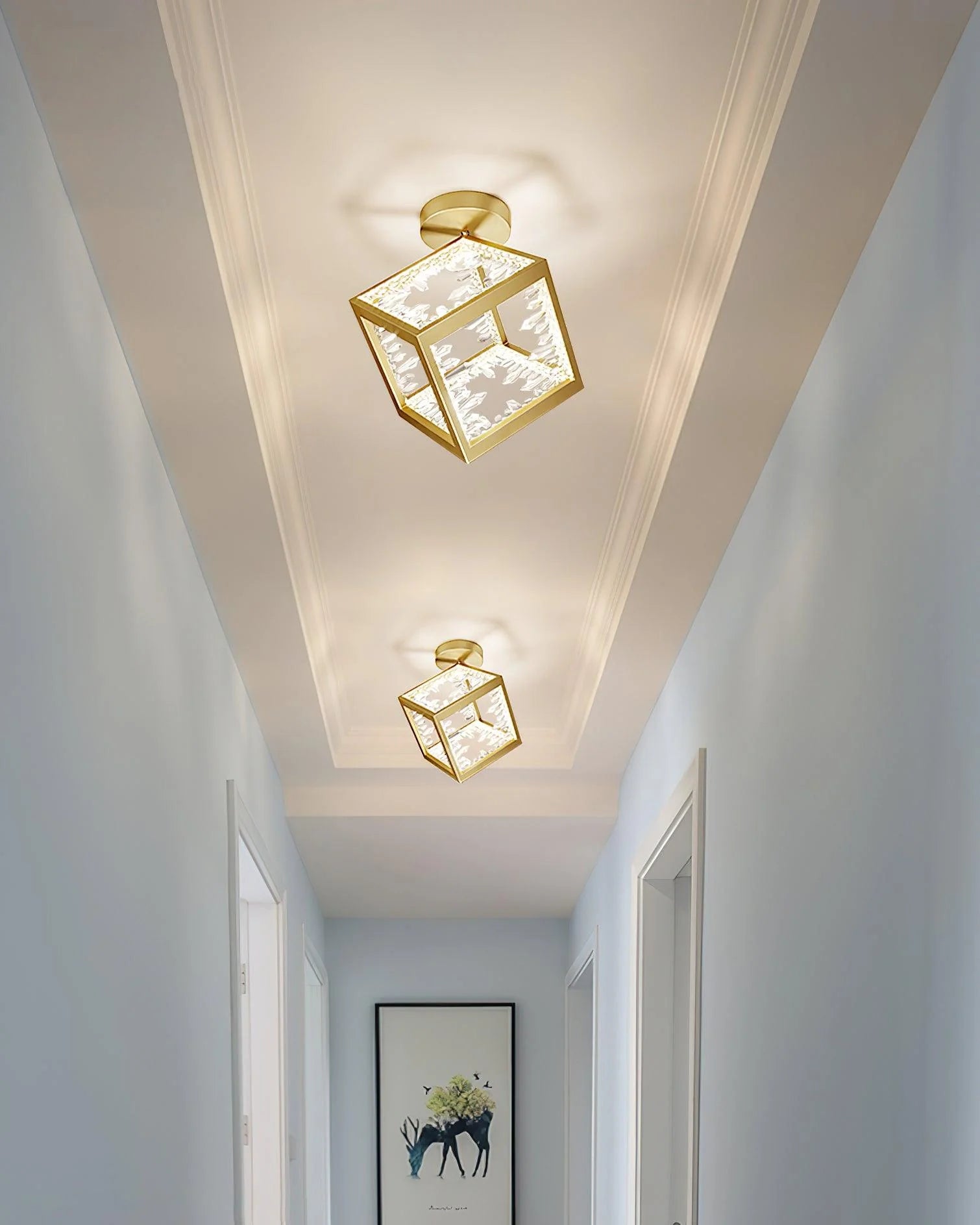 Gold Kristy Ceiling Light - Loonglight