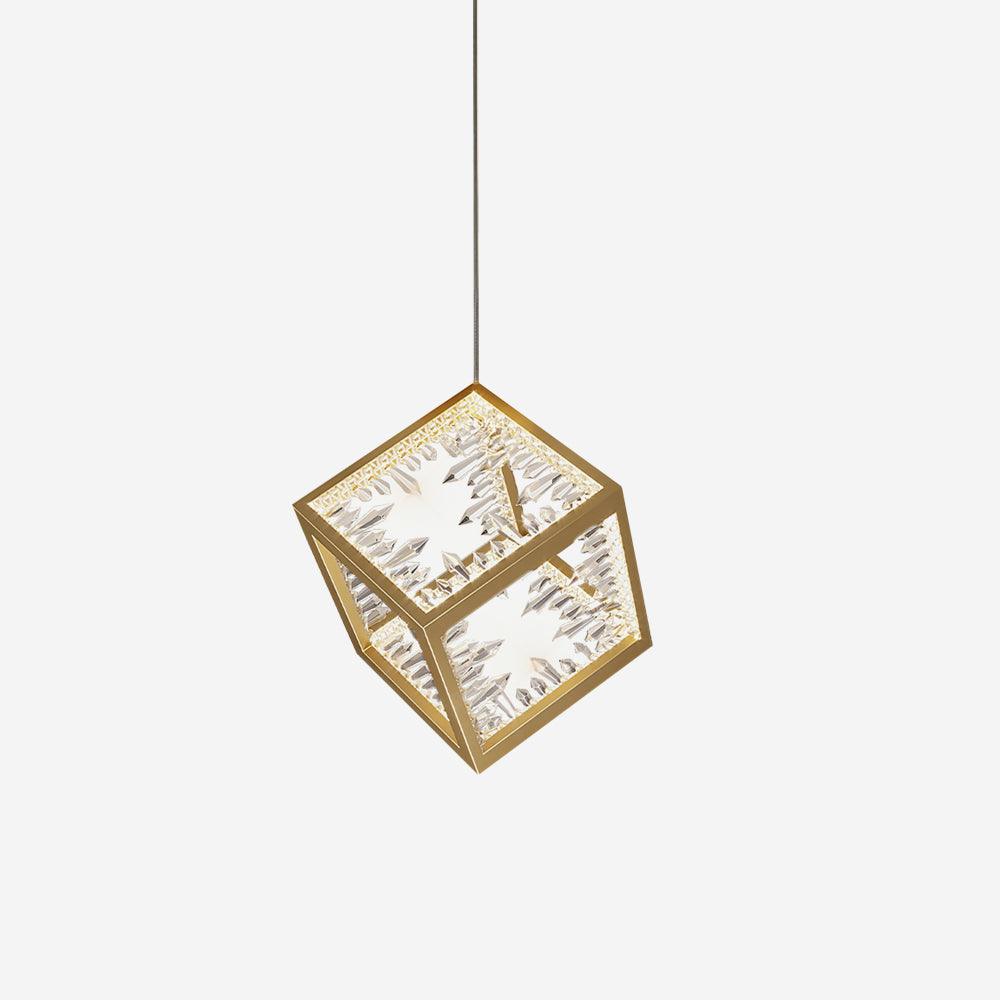 Gold Lattice Pendant Light - Loonglight