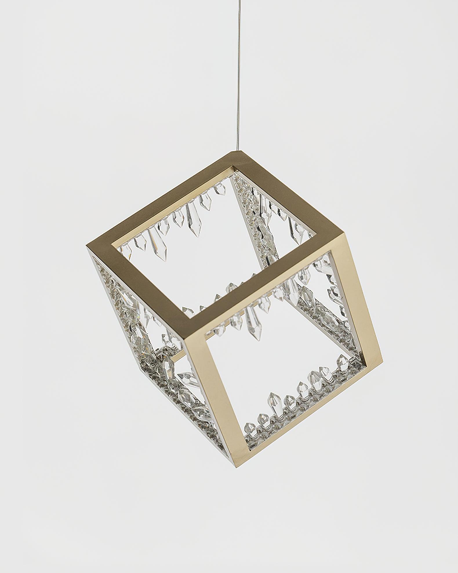 Gold Lattice Pendant Light - Loonglight