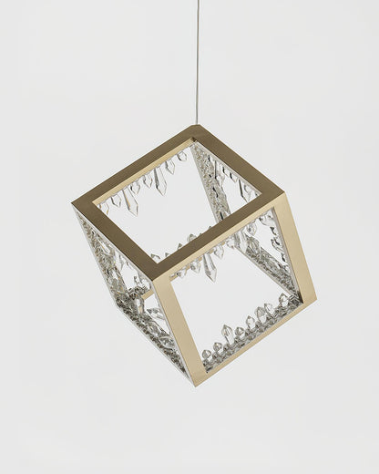 Gold Lattice Pendant Light - Loonglight
