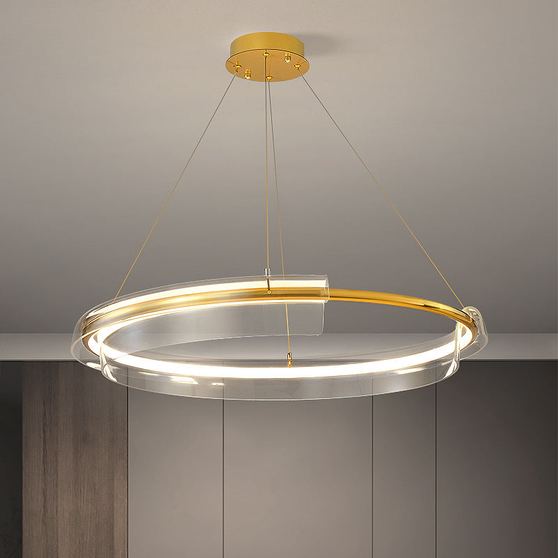 Modern Gold Ring Chandelier - Loonglight