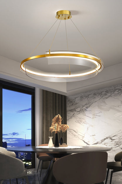 Modern Gold Ring Chandelier - Loonglight