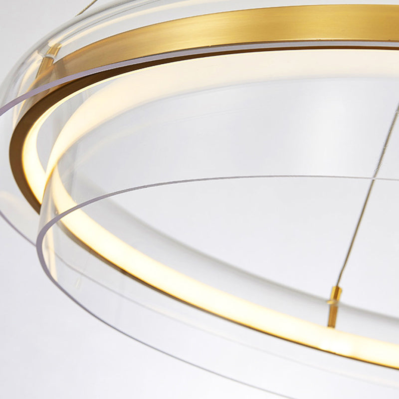 Modern Gold Ring Chandelier - Loonglight
