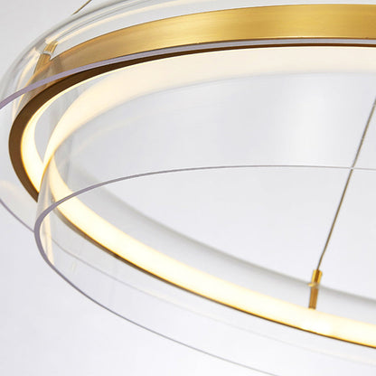 Modern Gold Ring Chandelier - Loonglight