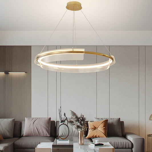 Modern Gold Ring Chandelier - Loonglight