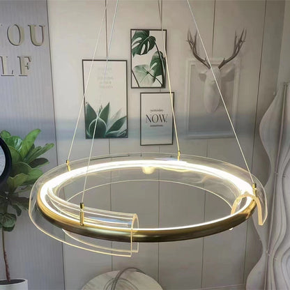 Modern Gold Ring Chandelier - Loonglight