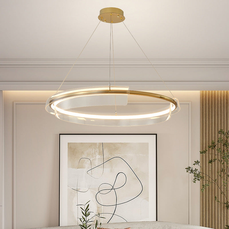 Modern Gold Ring Chandelier - Loonglight