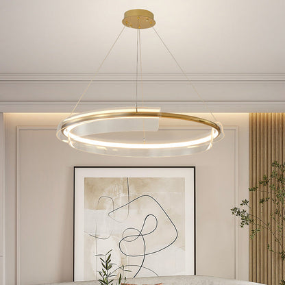 Modern Gold Ring Chandelier - Loonglight