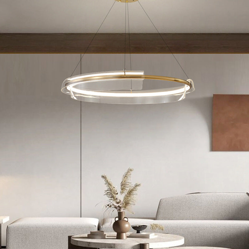 Modern Gold Ring Chandelier - Loonglight