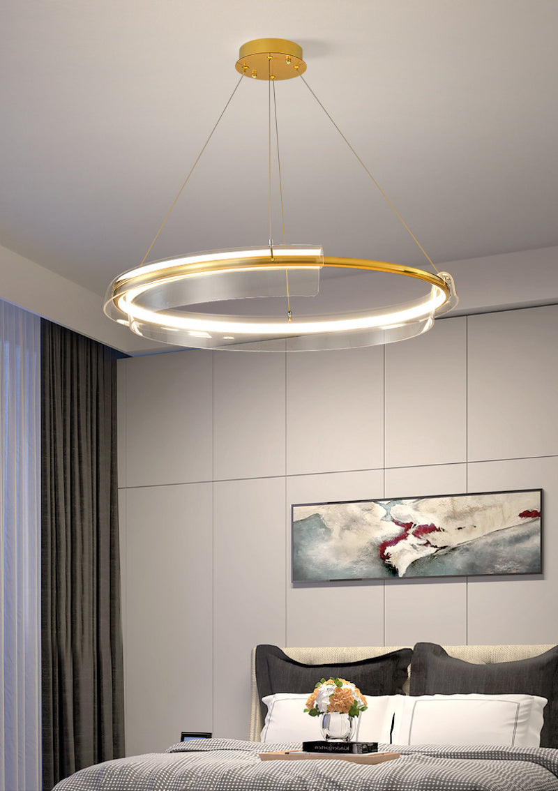 Modern Gold Ring Chandelier - Loonglight