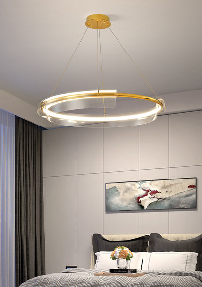 Modern Gold Ring Chandelier - Loonglight
