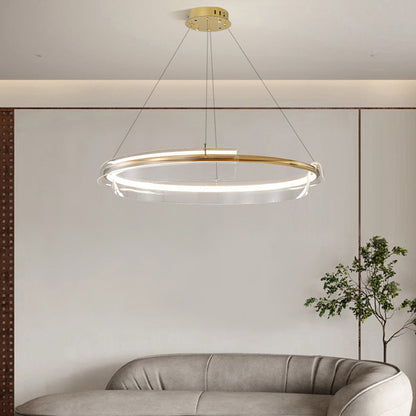 Modern Gold Ring Chandelier - Loonglight